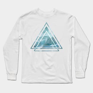 Geometric Triangle art minimalist Long Sleeve T-Shirt